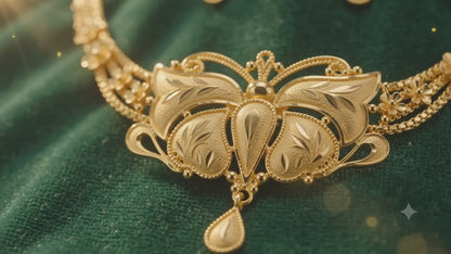 BUTTERFLY CHOKER NECKLACE SET